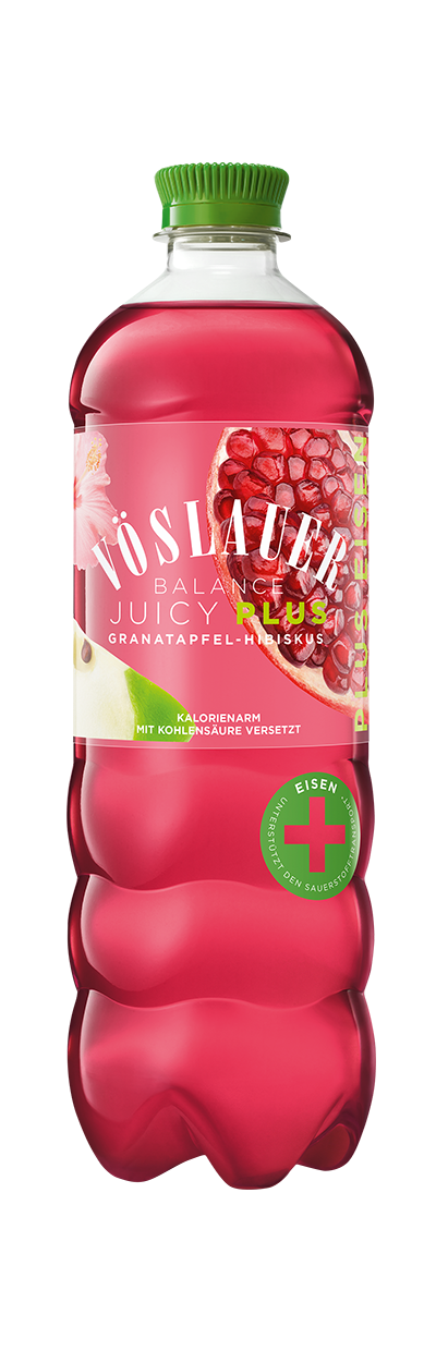 Produktabbildung AT-Juicy Plus Granatapfel-Hibiskus 0,75 l repet